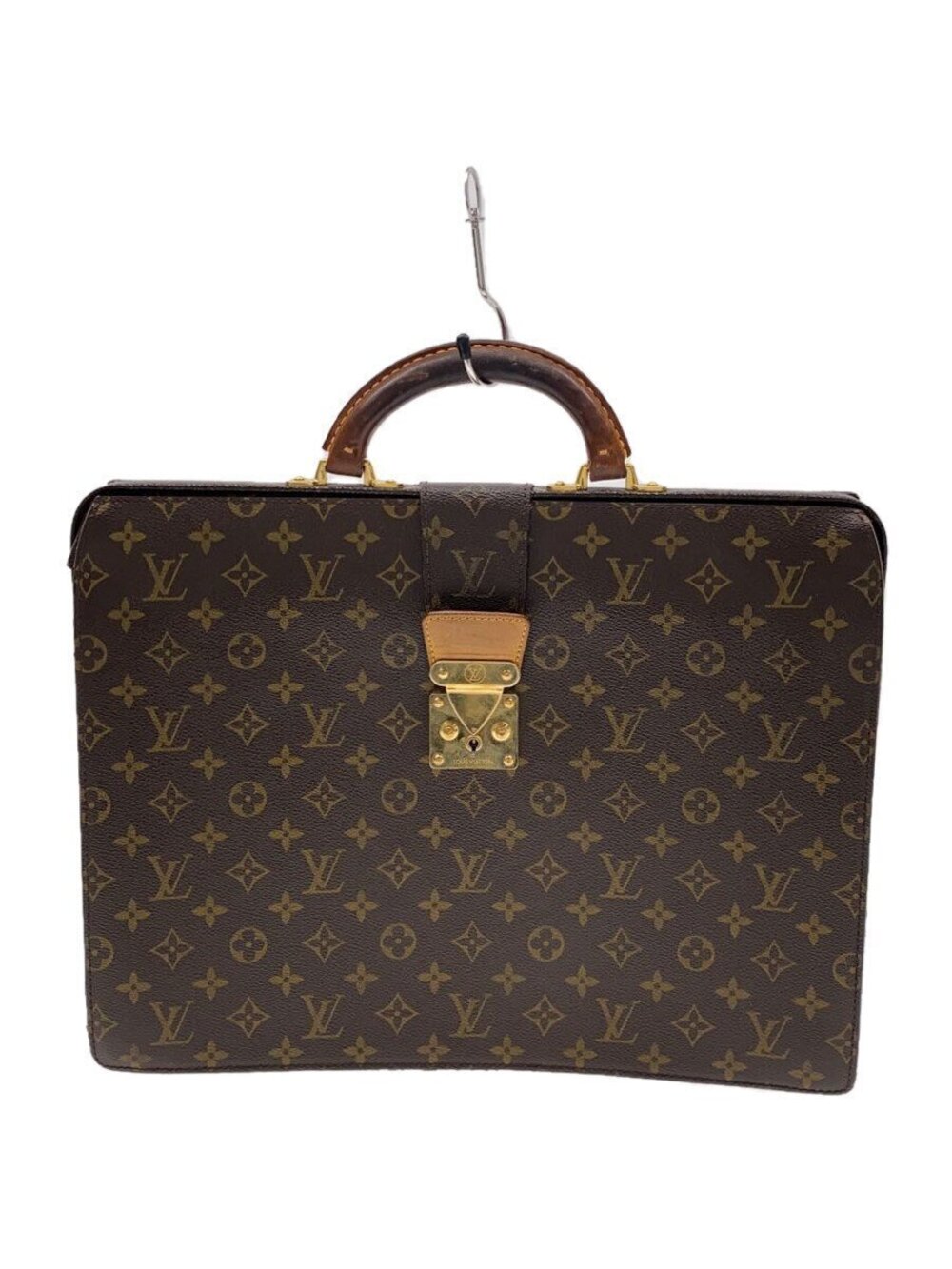 Louis Vuitton Serviette Fermoire Monogram Canvas Brown Monogram